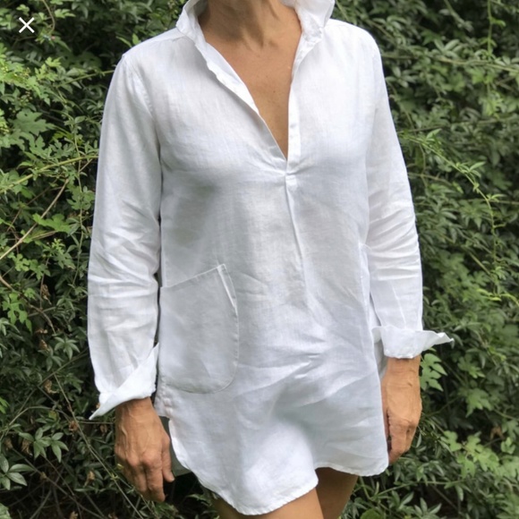 boyfriend shirt beach cover up